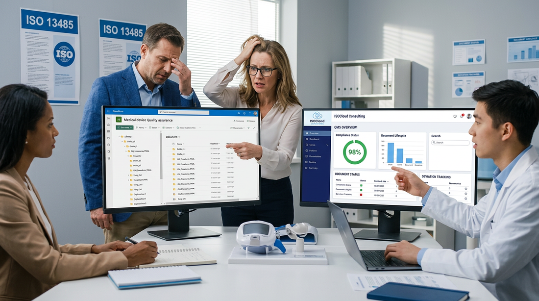 Common SharePoint QMS Mistakes (and How to Fix Them for ISO 13485 Compliance)