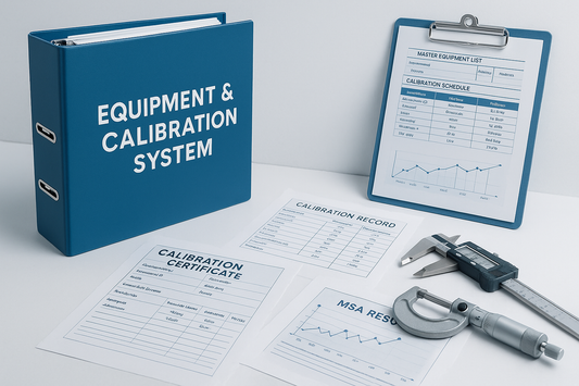 Equipment & Calibration Management System (Clause 7.6)
