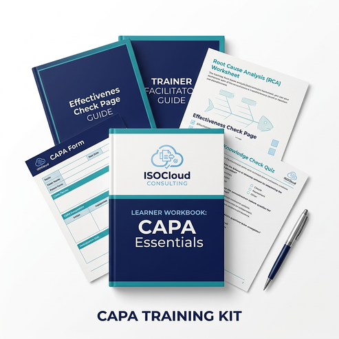 CAPA Training Kit | ISO 13485 Medical Device Toolkit – ISO Cloud Consulting
