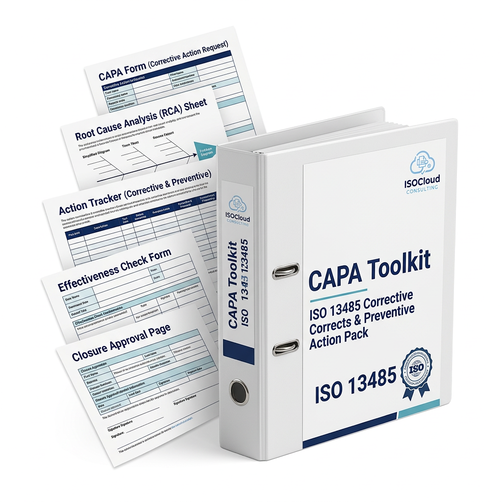CAPA Toolkit ISO 13485 Corrective & Preventive Action Pack