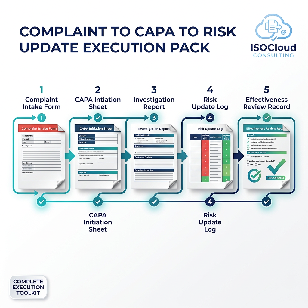 Complaint to CAPA to Risk Update Execution Pack