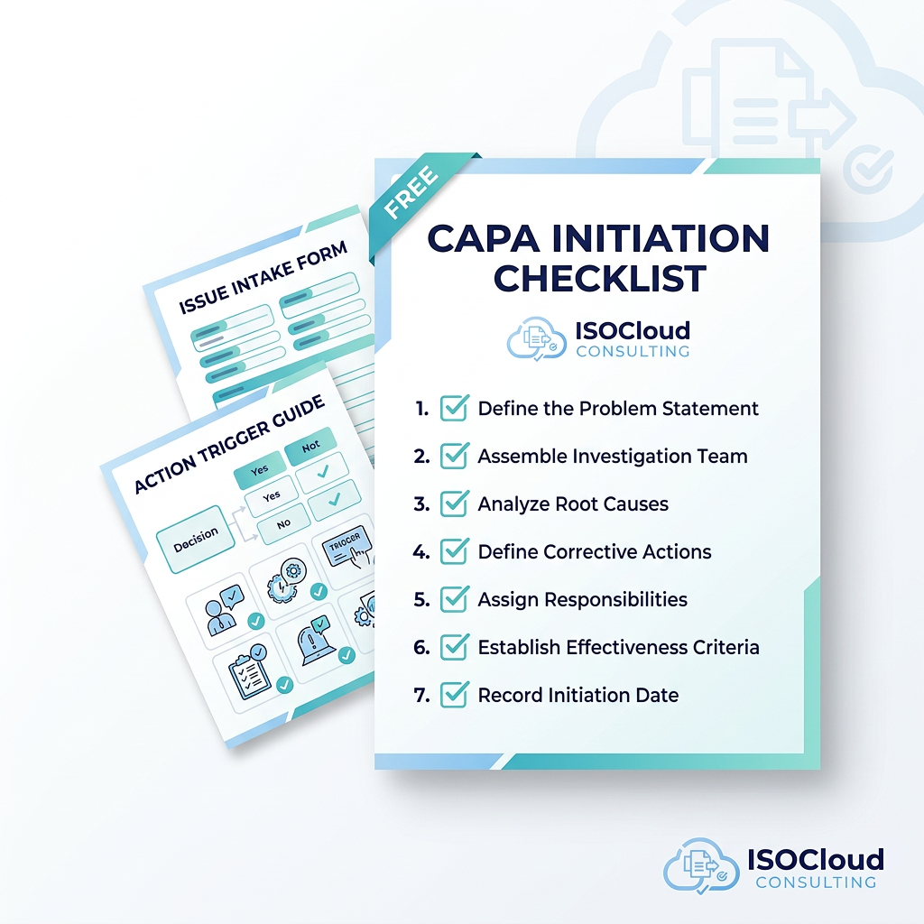 Free CAPA Initiation Checklist