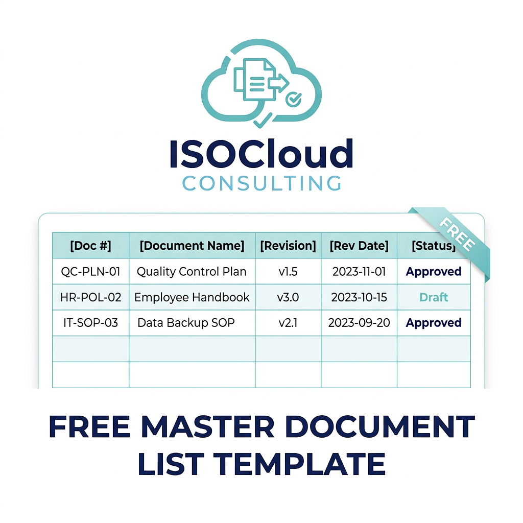 Free Master Document List Template