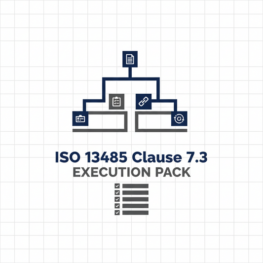 ISO 13485 Clause 7.3 Design & Development Execution Pack