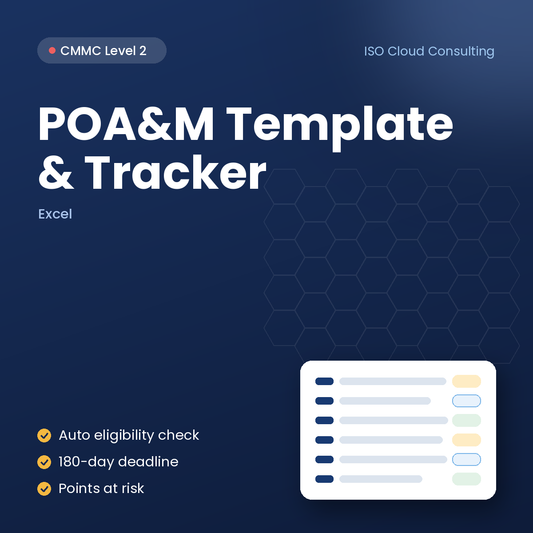 CMMC POA&M Template and Tracker cover