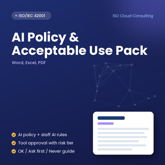 ISO 42001 AI Policy and Acceptable Use Policy Template Pack cover