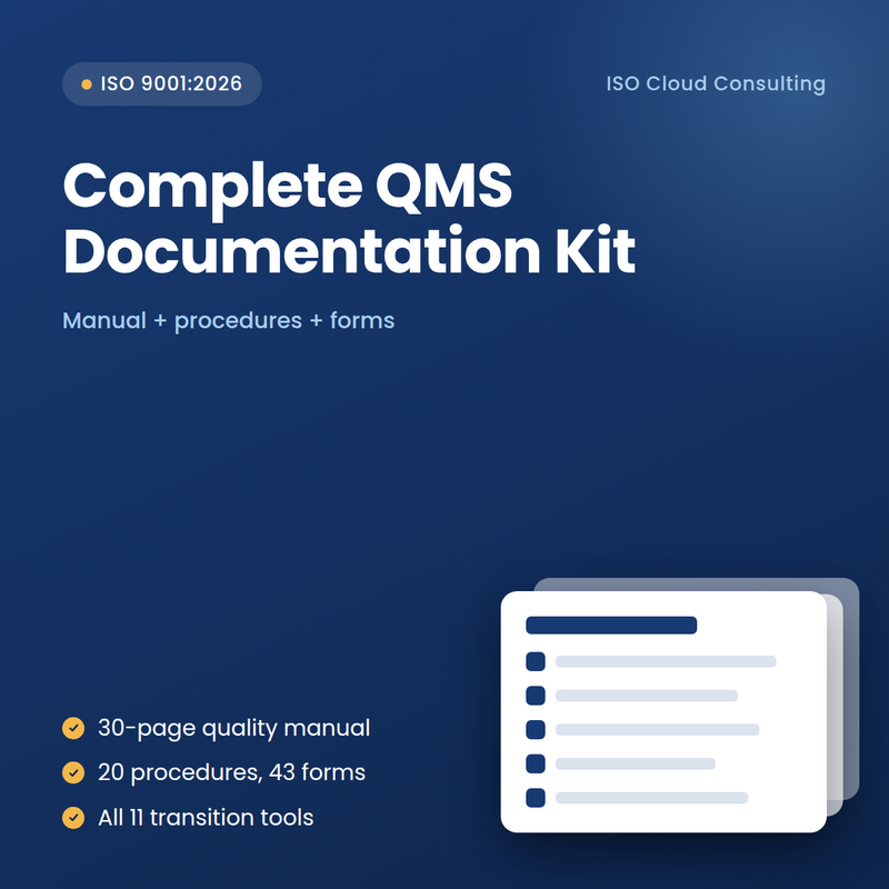 ISO 9001:2026 Complete QMS Documentation Kit