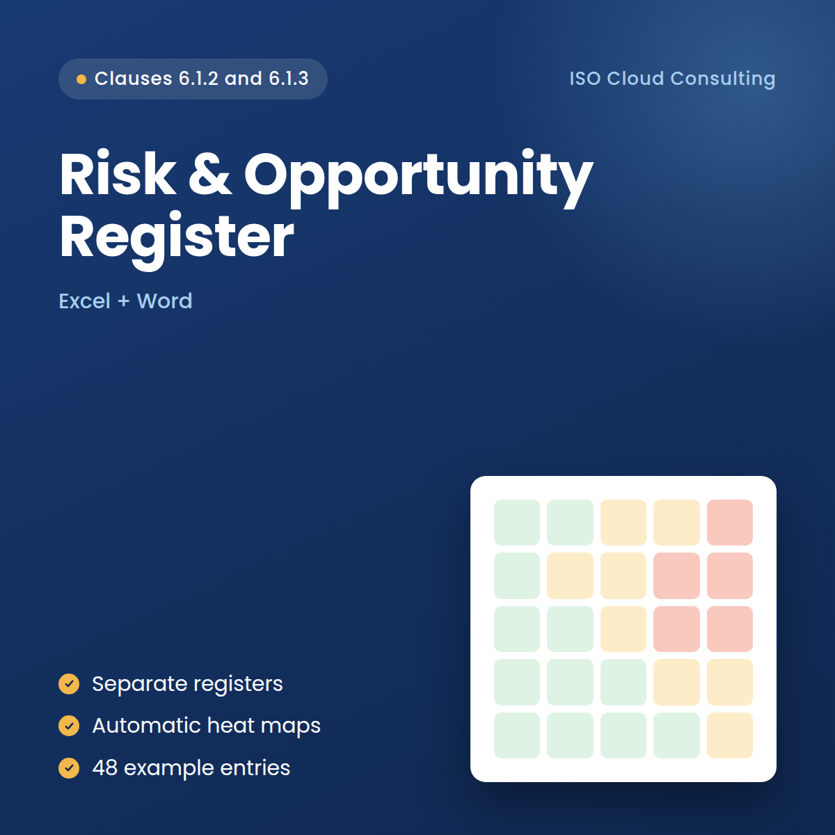 Risk & Opportunity Register (ISO 9001:2026 Clauses 6.1.2 & 6.1.3)