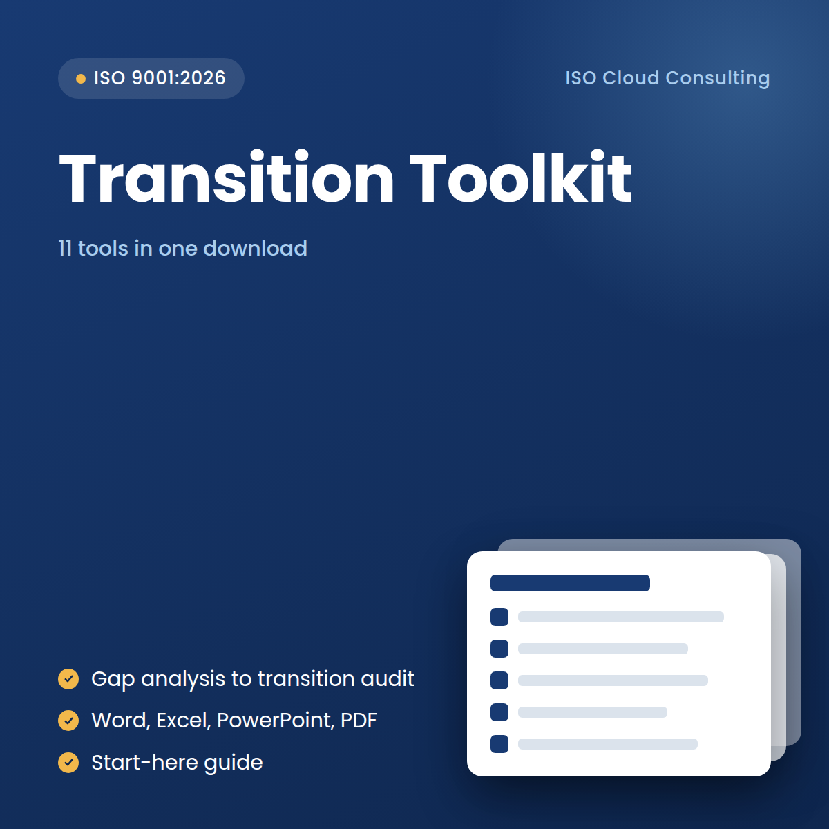 ISO 9001:2026 Transition Toolkit: 11 Templates, One Download – ISO ...