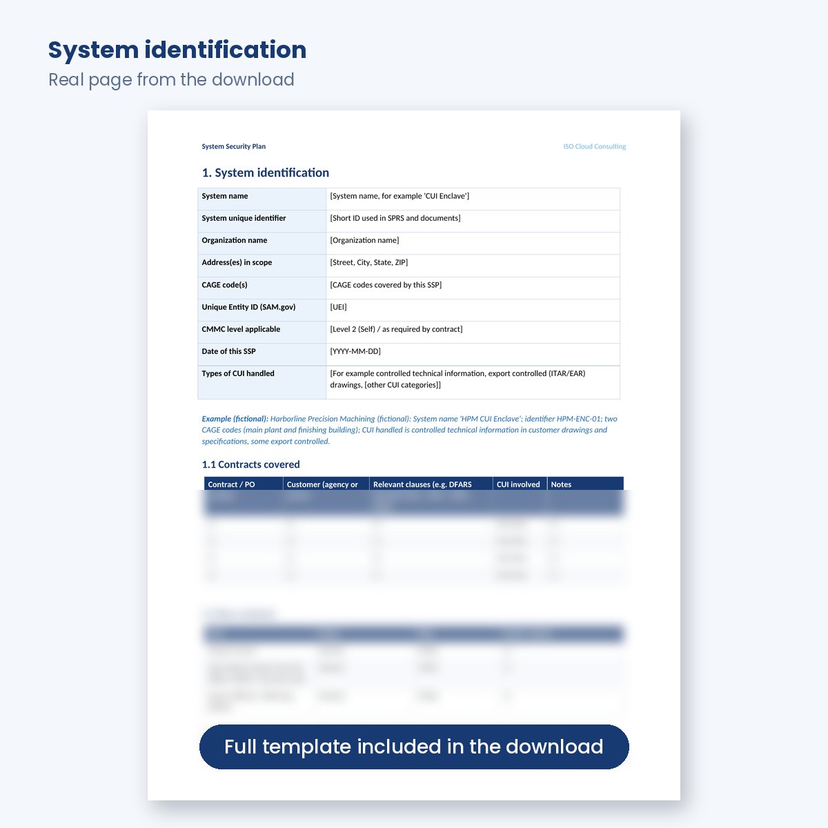 SSP system identification section