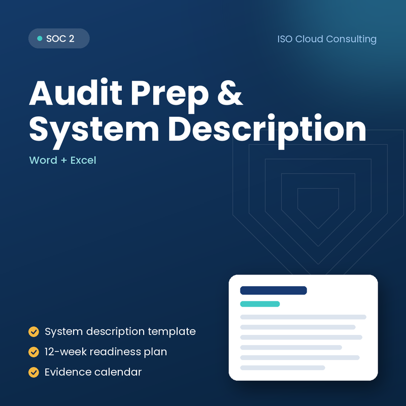 SOC 2 Audit Prep and System Description Kit cover